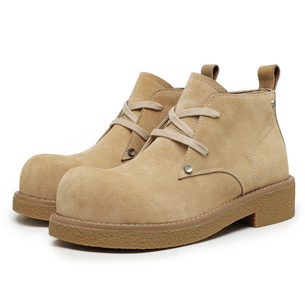 Casual Platform Height-increasing Martain Boots Big Head Derby Shoes British Style - TALKLESSFASHION