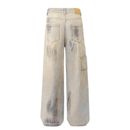 Shabby Dirty Loose Hole Jeans—8739 - TALKLESSFASHION