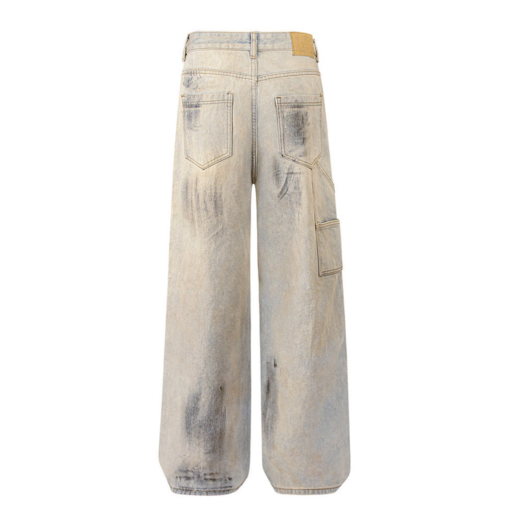 Shabby Dirty Loose Hole Jeans—8739 - TALKLESSFASHION