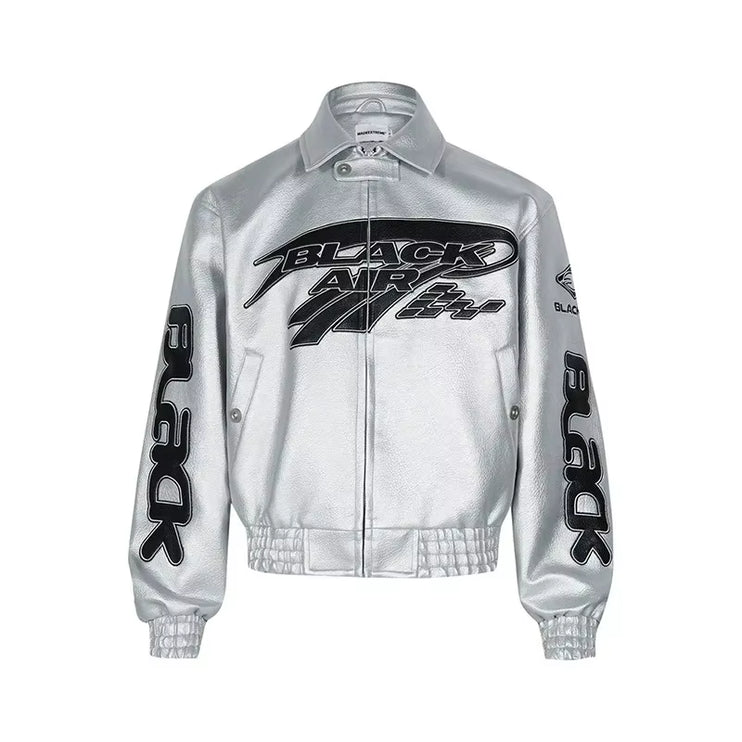Black Air Trendy Vintage Flying Unisex Jacket—1091 - TALKLESSFASHION