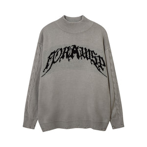 Letter Jacquard Sweater For Men - TALKLESSFASHION