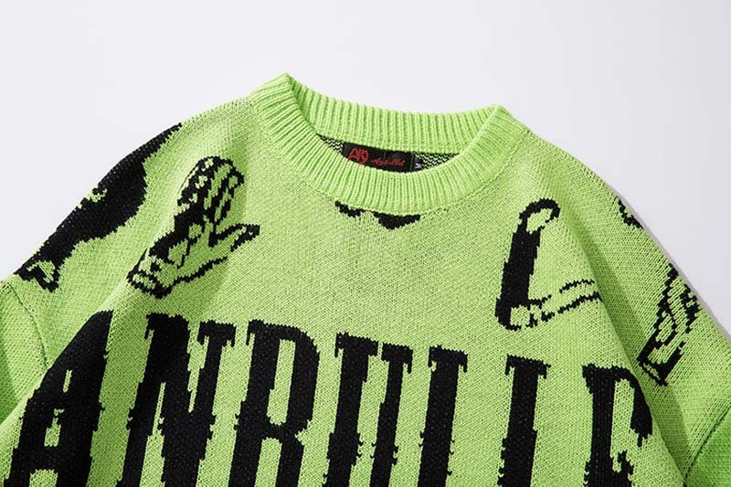 Letters Graffiti dope Sweater --1809 - TALKLESSFASHION