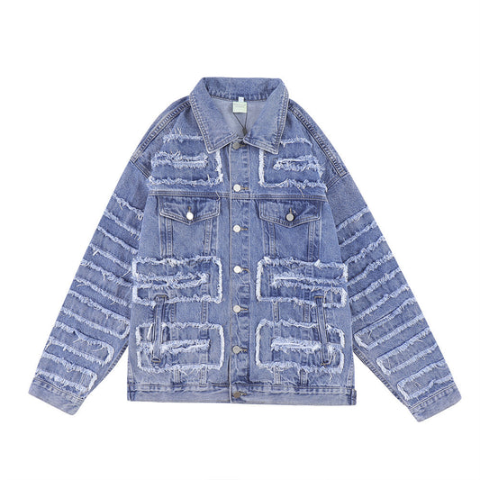 “Rugged Charm: The Distressed Jacket Trend”—7350 - TALKLESSFASHION