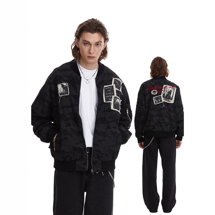 Vintage Detroit Patch Jacket —7753 - TALKLESSFASHION