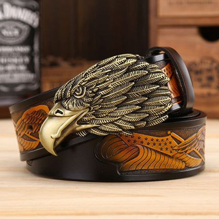 Men's Fashion Eagle Leather Belt - TALKLESSFASHION