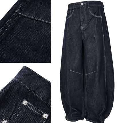 Tailor stich Wide-Leg Jeans--4435 - TALKLESSFASHION