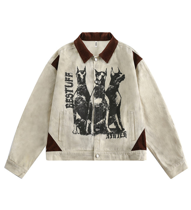 Fashion Printed Jacket Coat Men—7455 - TALKLESSFASHION