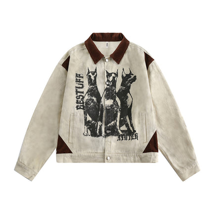Fashion Printed Jacket Coat Men—7455 - TALKLESSFASHION