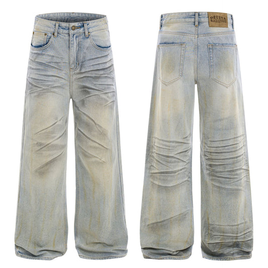 Urban Drift Denim Straight Jeans—9869 - TALKLESSFASHION