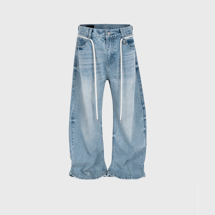 Retro Drawstring Denims Jeans—1661 - TALKLESSFASHION