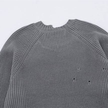 Lazy Ripped Sweater Men's Loose - TALKLESSFASHION