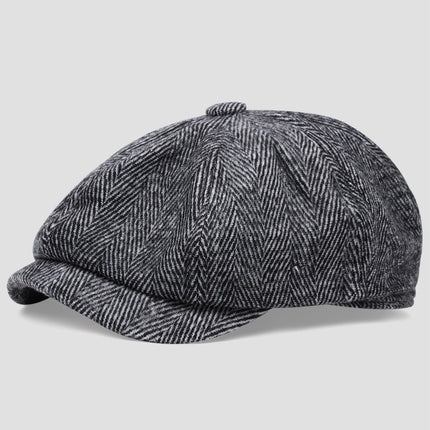 Razor Party Hat Peaky Blinder Beret Male Octagonal Female Newsboy British Retro - TALKLESSFASHION
