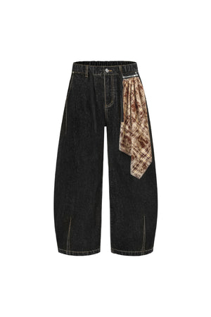 Retro Street Simple Loose Machete Denim Jeans —2774 - TALKLESSFASHION