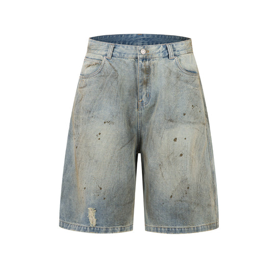 Urban Edge Washed Denim Short—5539 - TALKLESSFASHION