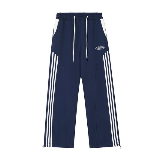 Side Striped Stitching Casual Pants---1554 - TALKLESSFASHION