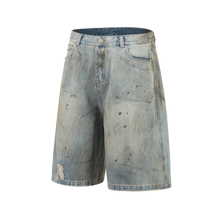 Urban Edge Washed Denim Short—5539 - TALKLESSFASHION