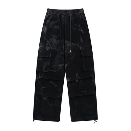 Corduroy Multi-pocket Casual Wide-leg Pants - TALKLESSFASHION