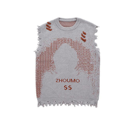 Dollar Sign Creative Sweater Vest---4256 - TALKLESSFASHION