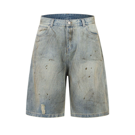 Urban Edge Washed Denim Short—5539 - TALKLESSFASHION