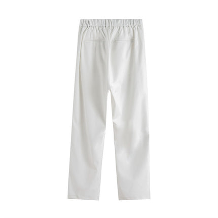TALKLESS Pleating Loose Long Pants--1442 - TALKLESSFASHION