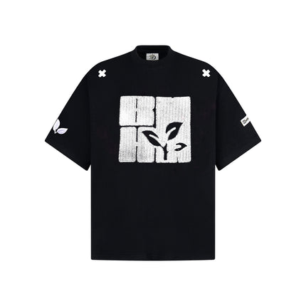 Embroidery Lettered Short-sleeved T-shirt ---8225 - TALKLESSFASHION