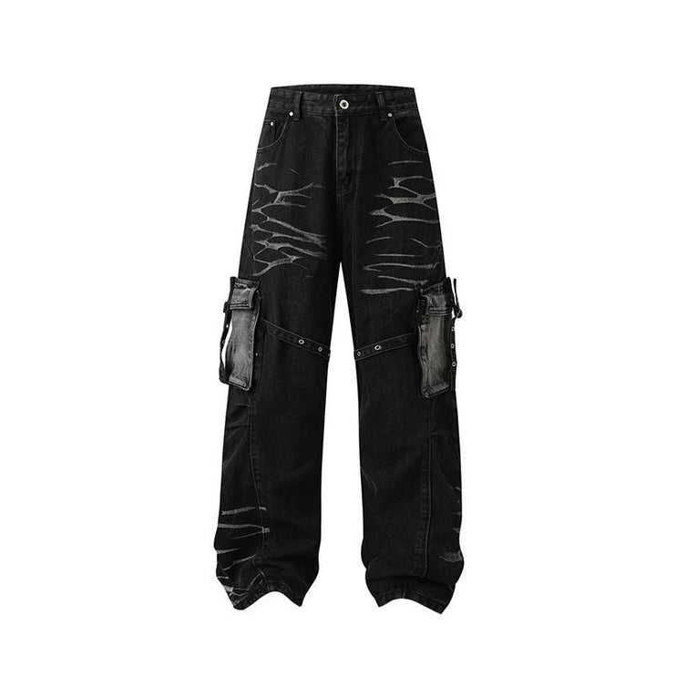 Urban Retro Charm Denim jeans—6227 - TALKLESSFASHION