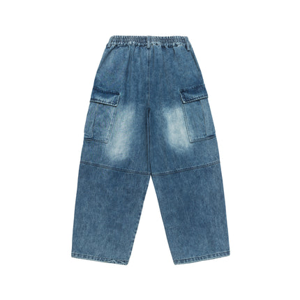 Season New Washed Fried Flower Denim Trousers - TALKLESSFASHION