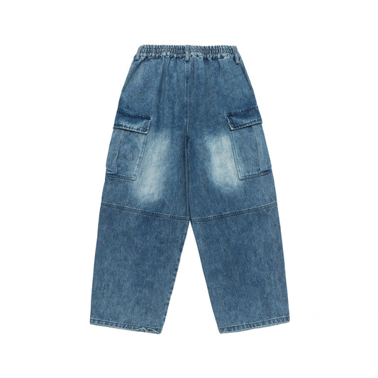 Season New Washed Fried Flower Denim Trousers - TALKLESSFASHION