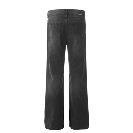 Retro Washed Distressed Straight Jeans—9079 - TALKLESSFASHION