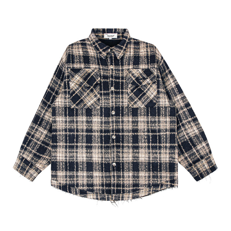Fashion Retro Plaid Shirt Men—2114 - TALKLESSFASHION