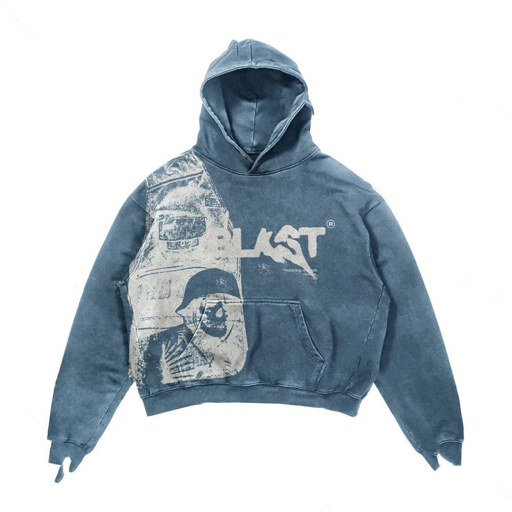 TALKLESS : Retro Hoodie --6991 - TALKLESSFASHION