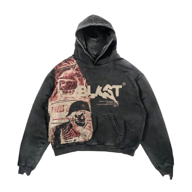 TALKLESS : Retro Hoodie --6991 - TALKLESSFASHION