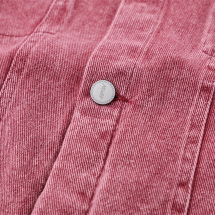 Pink Worn Stitching Edging Jacket—5559 - TALKLESSFASHION