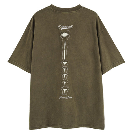 Dark High Street Style Skull T-Shirt—6371 - TALKLESSFASHION