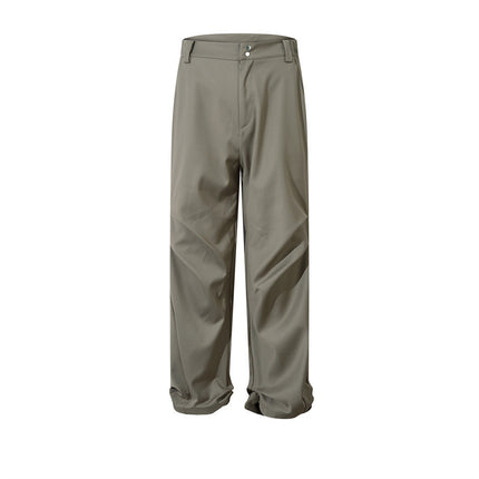 TALKLESS Pleated Niche Wide Leg Straight Pants--1132 - TALKLESSFASHION