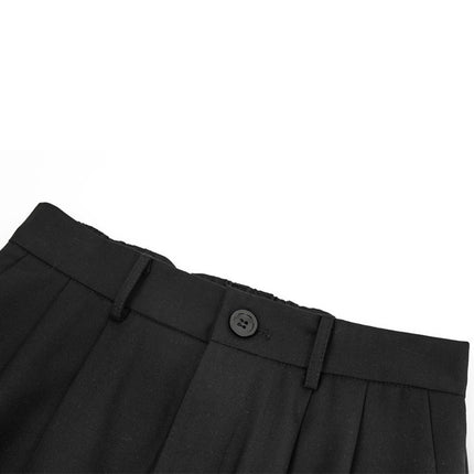 TALKLESS Pleating Loose Long Pants--1442 - TALKLESSFASHION