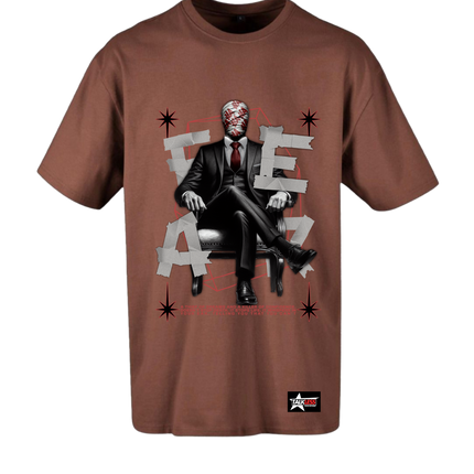 FEAR unisex oversize T-Shirt Short ---4097 - TALKLESSFASHION