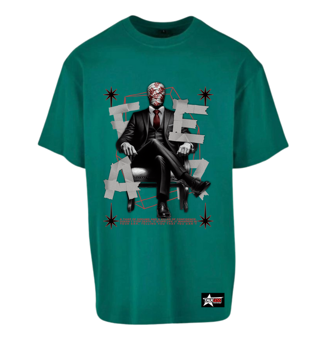 FEAR unisex oversize T-Shirt Short ---4097 - TALKLESSFASHION