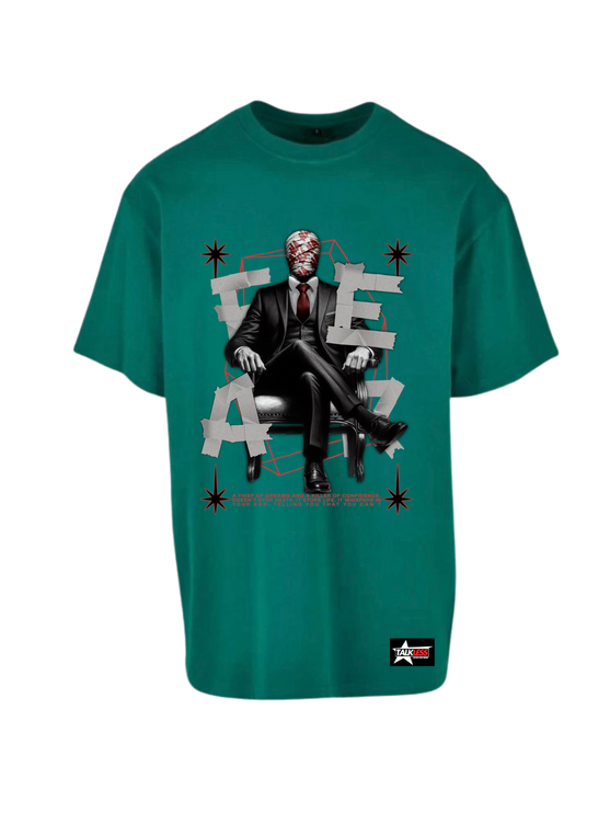 FEAR unisex oversize T-Shirt Short ---4097 - TALKLESSFASHION