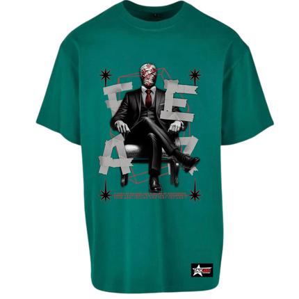 FEAR unisex oversize T-Shirt Short ---4097 - TALKLESSFASHION