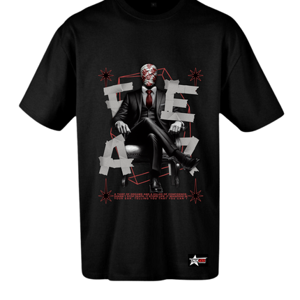 FEAR unisex oversize T-Shirt Short ---4097 - TALKLESSFASHION