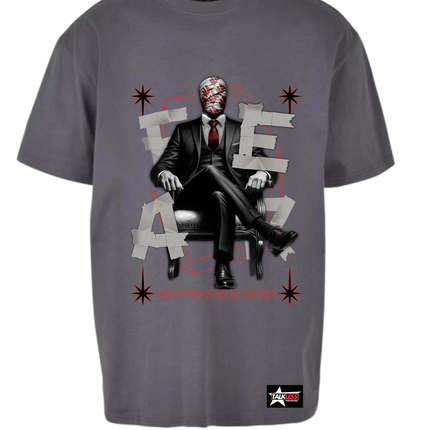 FEAR unisex oversize T-Shirt Short ---4097 - TALKLESSFASHION
