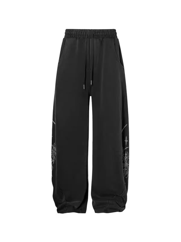 TALKLESSFASHION 07 Letter printed sweatpant—-7094