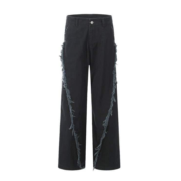 Mein Shop 0 Black / S American Retro Cleanfit Loose Heavy Industry Washed And Worn Overalls