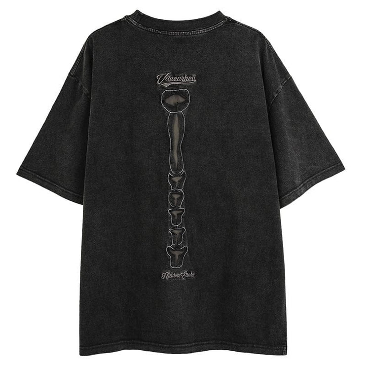Mein Shop 0 Dark High Street Style Skull T-Shirt—6371