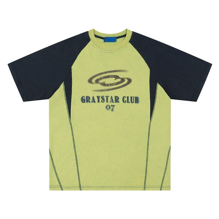 Mein Shop 0 Hip Hop Letter Print Raglan Sleeve T-shirt For Men