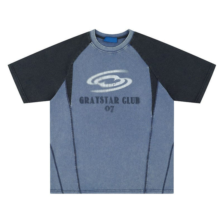 Mein Shop 0 Hip Hop Letter Print Raglan Sleeve T-shirt For Men