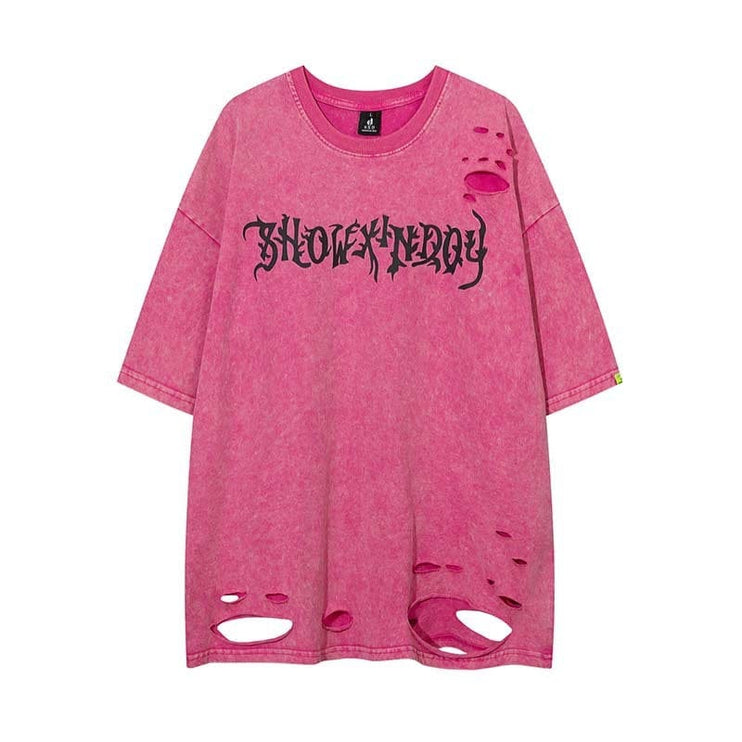 Mein Shop 0 Men Trendy Brands Loose Dark Distressed Top