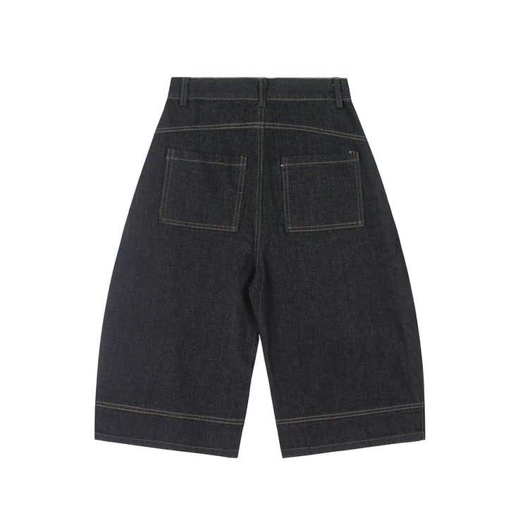 Mein Shop 0 MetroCool Solid Casual Denim Shorts—-3422