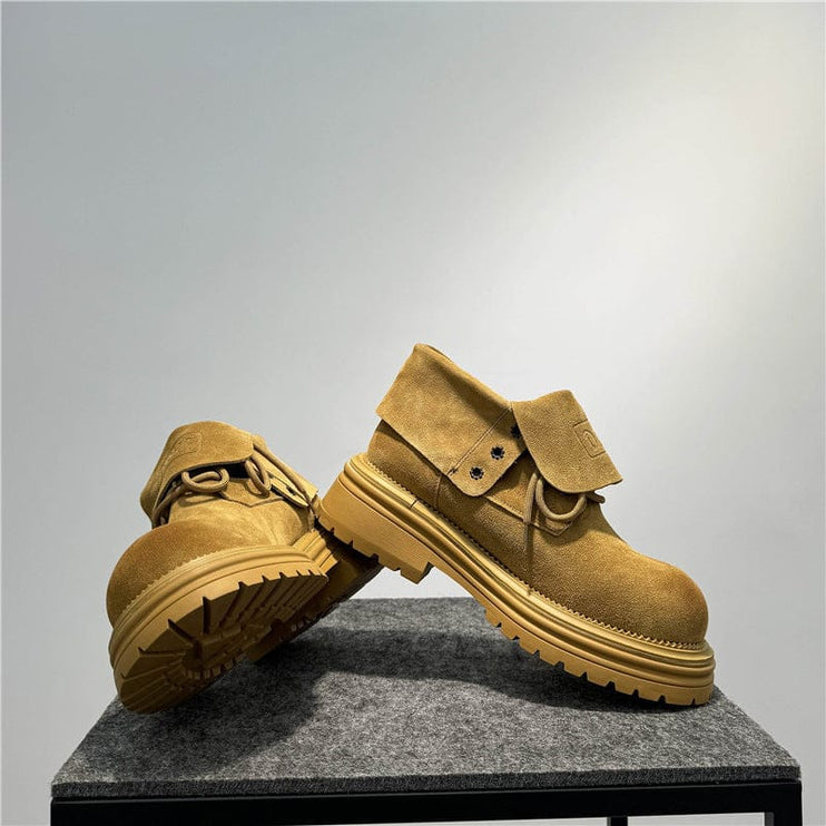 Mein Shop 0 Retro Distressed Worker All-match Thick-soled Two-way Boots